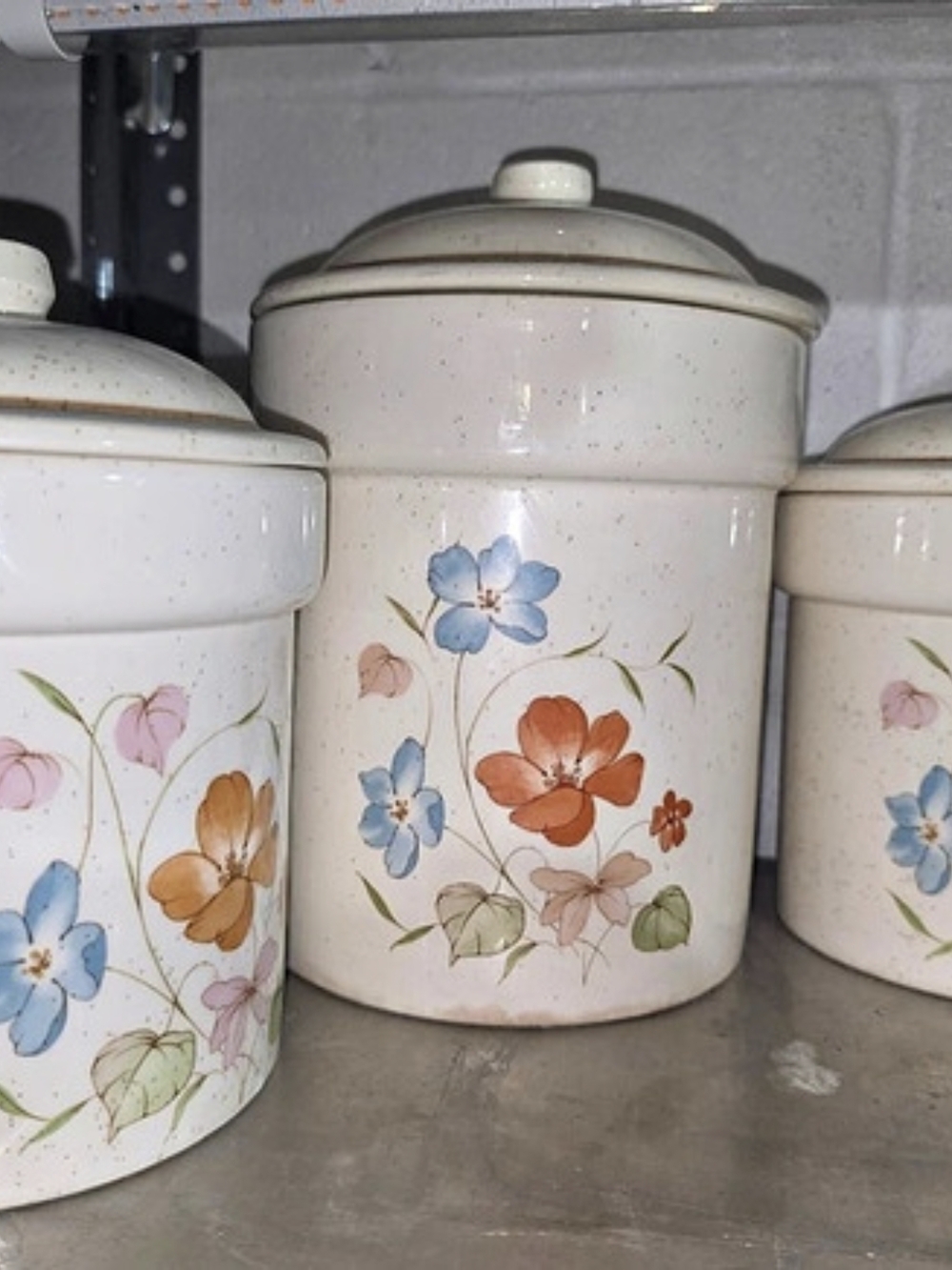 Treasure Craft ceramic lidded canisters